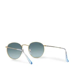 Okulary przeciwsłoneczne Ray-Ban Round Metal 0RB3447 001/3M Gold/Blue Gradient Grey - Rozmiar (EU) 50