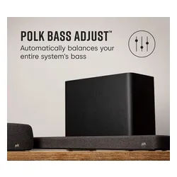 Subwoofer Polk Audio React Sub Aktywny Bezprzewodowy Czarny do Polk React Soundbar