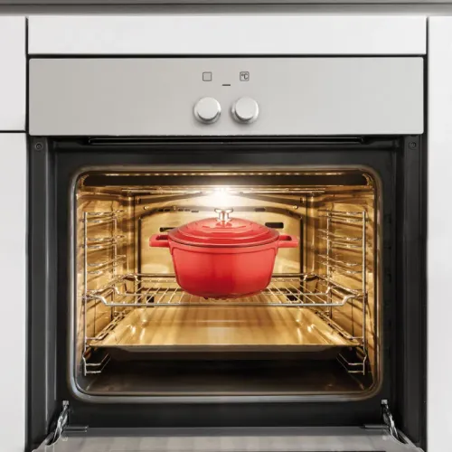 TESCOMA Bordeaux 1,5 l czerwony - garnek aluminiowy z pokrywką