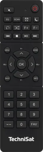 Radioodbiornik TechniSat DigitRadio 10 IR Radio FM DAB+ Internetowe Bluetooth Czarno-srebrny