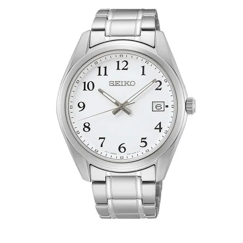 Seiko Classic Quartz Saatler SUR459P1 Gümüş / Gümüş