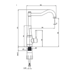 Bateria DEANTE Tamizo BQT D63M Tytanowy