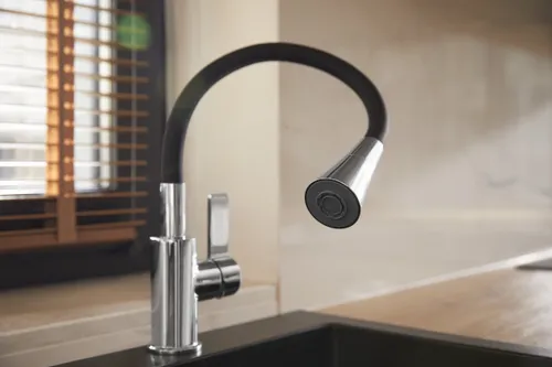 Bateria KFA ARMATURA Rumba Duo 6553-925-00 Chrom-czarny