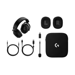 Słuchawki bezprzewodowe z mikrofonem Logitech G Pro X3 Lightspeed Nauszne Czarny