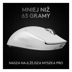 Myszka gamingowa Logitech G Pro X Superlight Biały