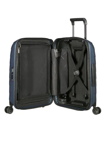 Маленький расширяемый чемодан Samsonite Attrix 55 см (23/26 см) - steel blue