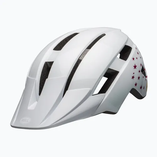 Kask rowerowy dziecięcy Bell Sidetrack II Integrated Mips Jr white stars