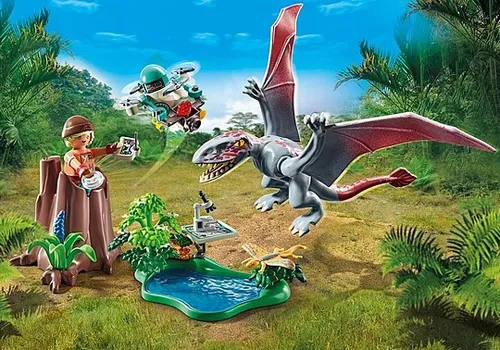 Набор фигурок Playmobil Dinos 71525 Исследовательская станция динозавров Диморфодон