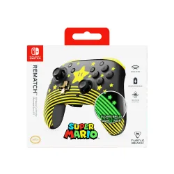 Pad Turtle Beach Rematch Wireless Controller Super Mario Star do Nintendo Switch / Switch 2 Czarno-Żółty