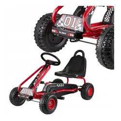 Gokart na pedały dla dzieci duży sportowy bezpieczny jeździk dziecięcy 30kg