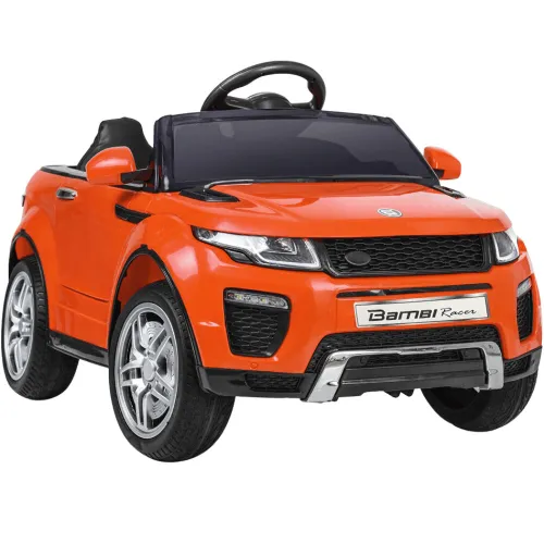Samochód dla dziecka BAMBI RACER Land Rover Suv Jeep 1 osobowy Pomarańczowy