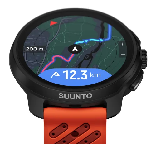 Zegarek sportowy Suunto Race 2 Coral Orange 49mm GPS Pomarańczowy