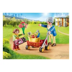 Playmobil 70194 Babcia z chodzikiem