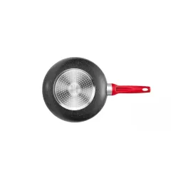 TESCOMA Manico Rosso Deep 28 cm grafitowa - patelnia / wok nieprzywierający