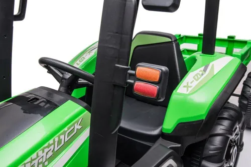 Duży Traktor Na Akumulator Dla Dziecka Blt-206 Przyczepa 24V 2X200W Pilot LED Eva Pasy Bluetooth