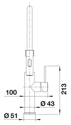 Bateria BLANCO Sonea-S Flexo 526616 Stal szczotkowana