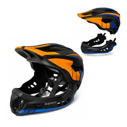 Kask rowerowy dziecięcy, szczękowy, na rower, hulajnogę, SUPERO, S