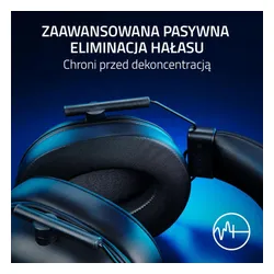 Słuchawki przewodowe z mikrofonem Razer BlackShark V2 X PlayStation Nauszne Czarny