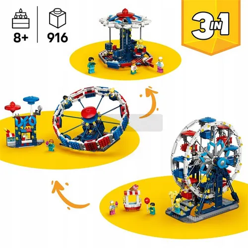 LEGO Creator 3w1 31389 Kultowy diabelski młyn, zestaw klocków 8+