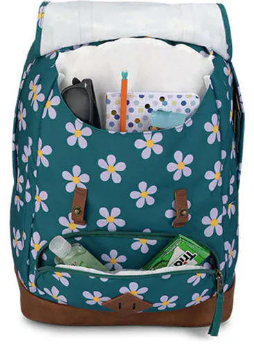 JanSport Cortland Okul Sırt Çantası-precious petals