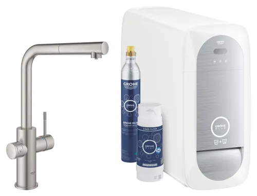 Bateria GROHE Blue Home 31539DC0 z filtrem Stal nierdzewna