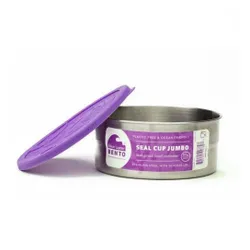 Okrągły stalowy pojemnik ECOlunchbox Seal Cup Jumbo ™ 1,42 l - violet