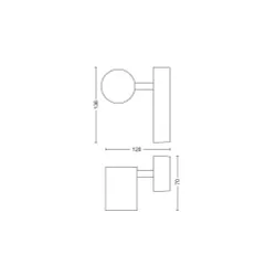 Oświetlenie punktowe Philips Hue White Ambiance Adore 929003056101 Biały