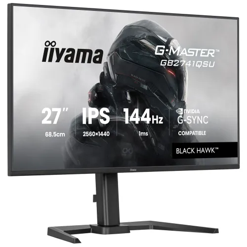 Monitor iiyama G-Master Black Hawk GB2741QSU-B1 27" 2K IPS 144Hz 1ms MPRT Gamingowy