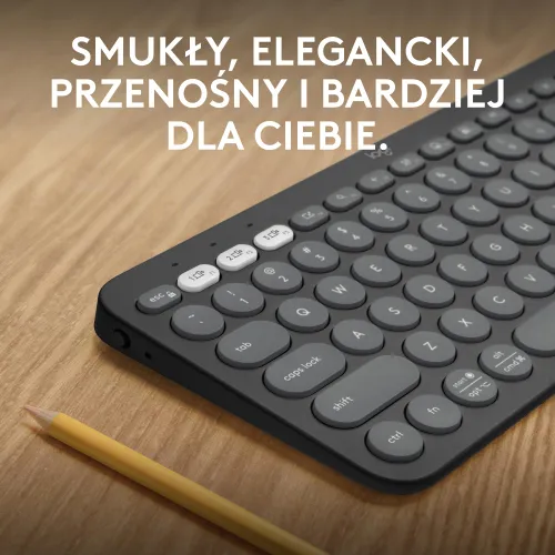 Klawiatura membranowa Logitech Pebble Keys 2 K380s - grafitowy