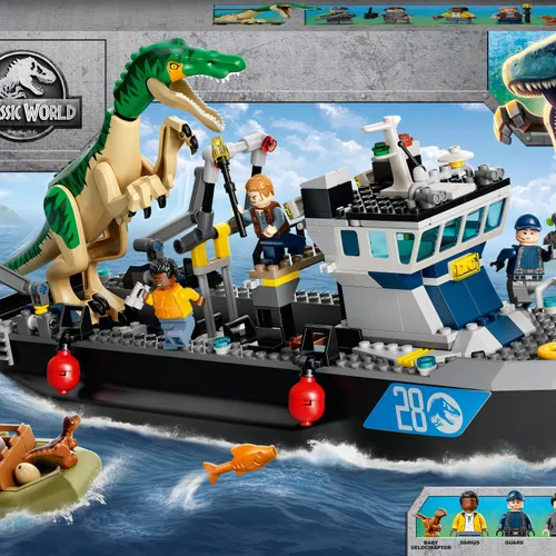 Конструктор Lego Jurassic World Барионикс и побег на лодке (76942)