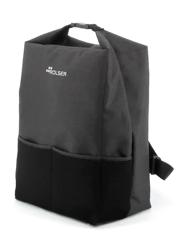 Rolser One Tweed T-Shop pliabil 2-in-1 rucsac trolley de cumpărături - negru