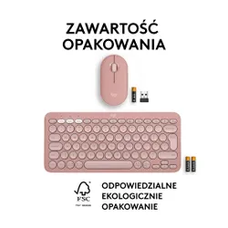 Zestaw Logitech Pebble 2 Combo (różowy)