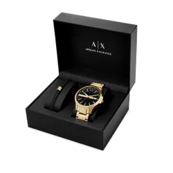 Armani Exchange Hampton saati AX7124 Gold / Gold / Black