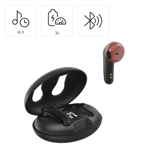 Słuchawki bezprzewodowe Hama Spirit Unchained ENC Douszne Bluetooth 5.3 Czarny