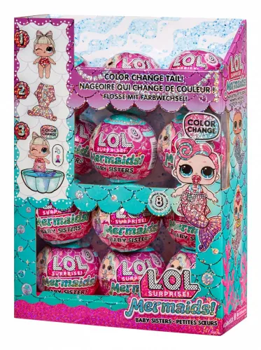 Mga Lalka L.O.L. Surprise Mermaids Baby Sisters display 12 sztuk