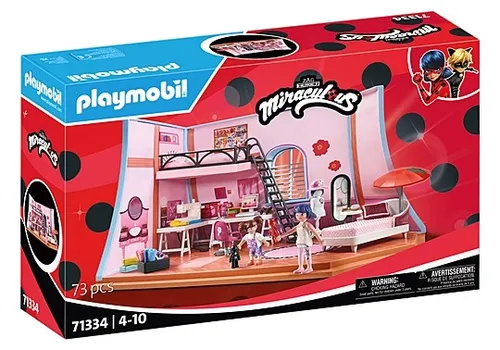 Playmobil Zestaw figurek Miraculum 71334 Poddasze Marinette