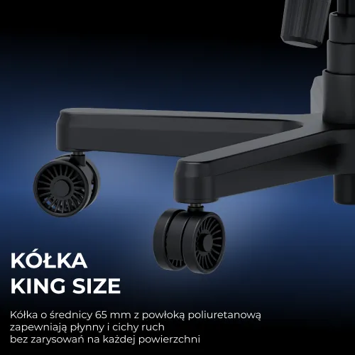 Fotel Anda Seat Kaiser 3E XL Gamingowy do 150kg Tkanina Ciemnoszary