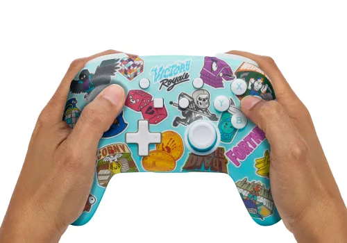 Pad PowerA Enhanced Fortnite Sticker Mania do Nintendo Switch Bezprzewodowy