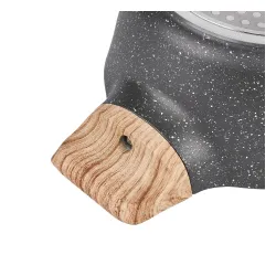 Garnek granitowy typu stone z pokrywką Konighoffer Fegato 2,2 l