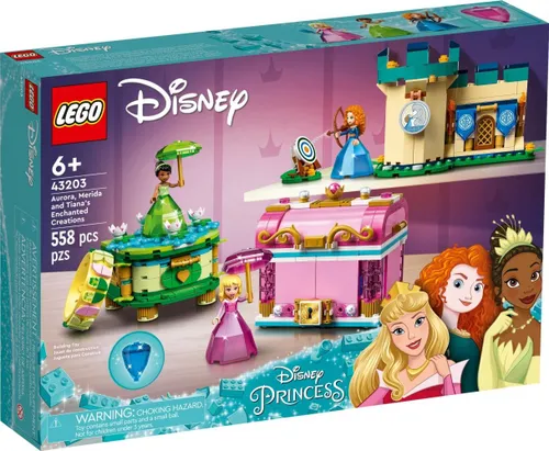 Конструктор Lego Disney Зачарованные творения Авроры, Мериды и Тианы (43203)