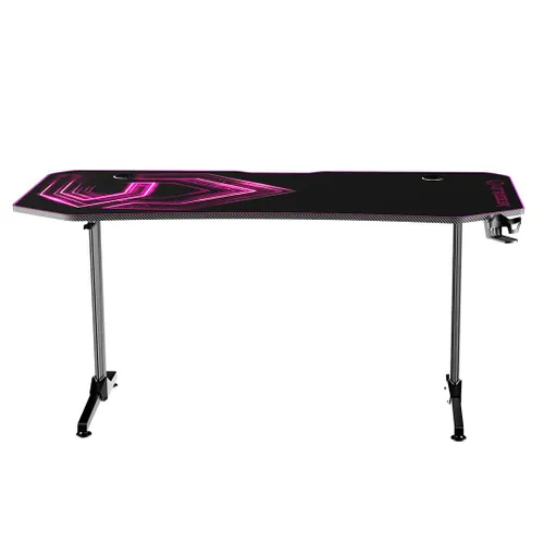 Biurko Ultradesk FRAG XXL 160cm Czarno-różowy