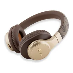 Słuchawki nauszne GUESS 4G Script Brązowy