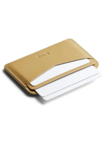 Skórzany kartownik portfel na karty Bellroy Card Slip - mustard