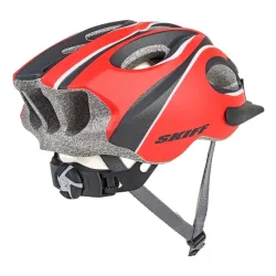 Kask rowerowy Author Skiff czerwono-czarny