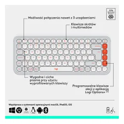 Zestaw LOGITECH POP ICON Combo Off White