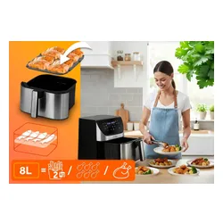 Air Fryer Frytkownica beztłuszczowa BERDSEN BD-659 8l 12 automatycznych programów