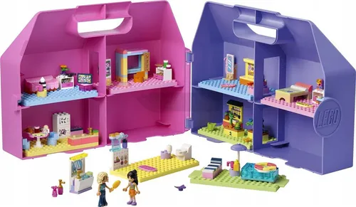 LEGO FRIENDS 42697 Kreatywna walizka z domkiem dla lalek, zestaw klocków 6+