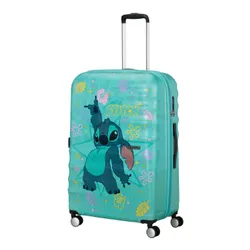 Walizka duża American Tourister Wavebreaker Disney - Stitch flower
