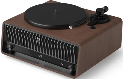 Gramofon PHILIPS TAV9000D/10 Brązowy, Automatyczny, Napęd paskowy, USB, Prędkość odtw. 33 1/3, 45 obr./min