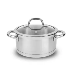 TESCOMA President niski 3 l - garnek ze stali nierdzewnej z pokrywką